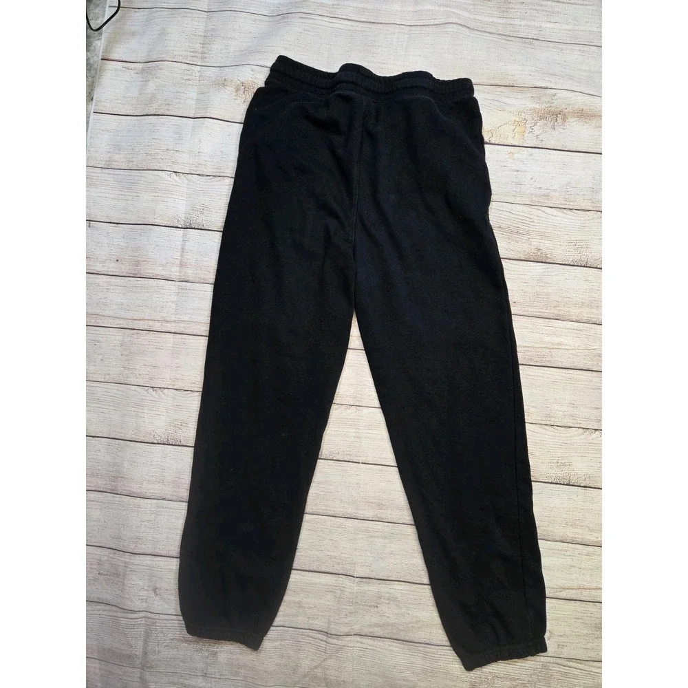 Old Navy Sweatpants Boy's size‎ XL Black Stretch Fleece Joggers Elastic Waist